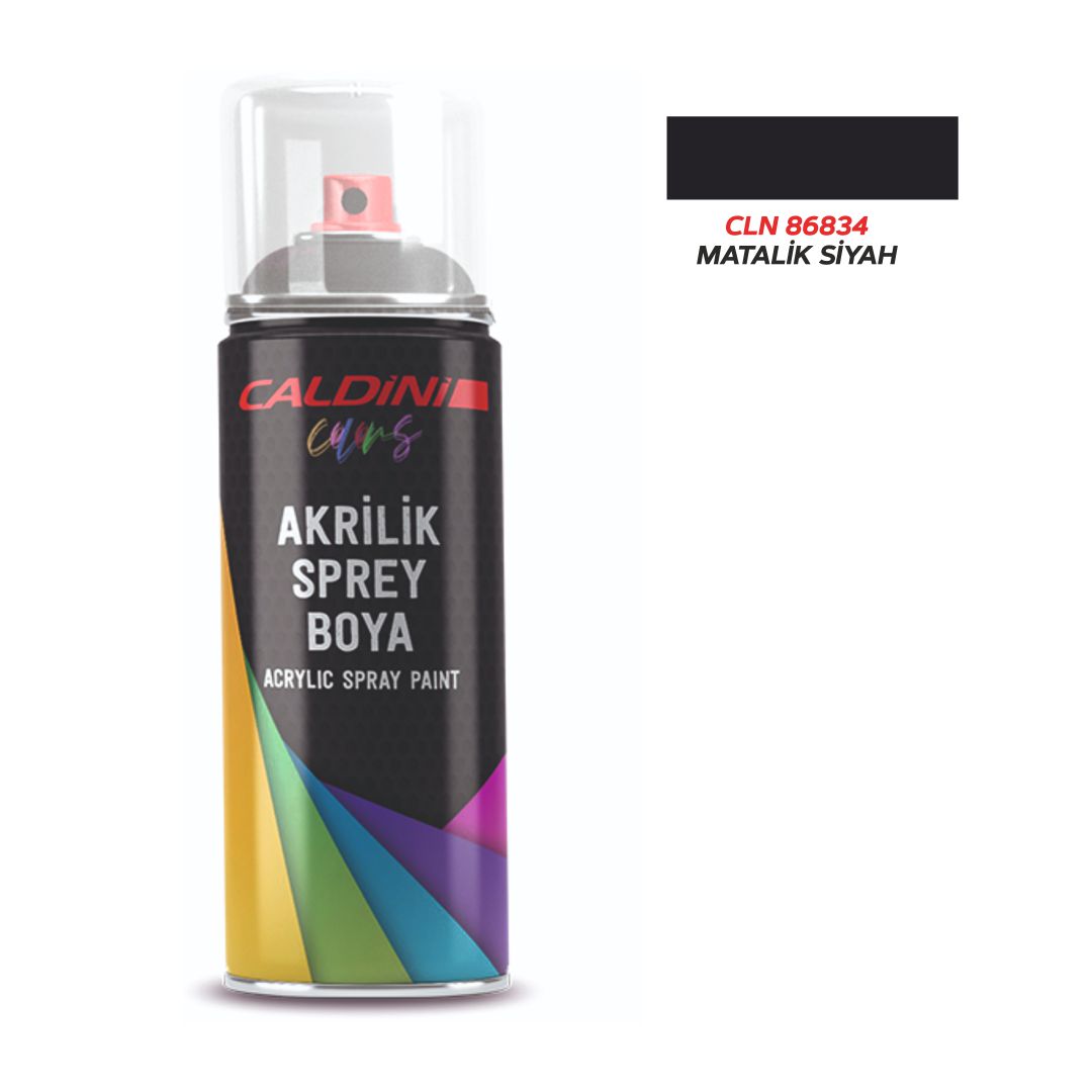 CALDINI AKRILIK METALIK SIYAH 400 ml.